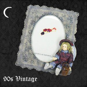 Antique Style Doll Frame, 90s Victorian Revival Reproduction - New in Box